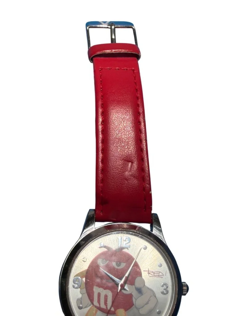 Mars 2013 Red M&M Watch Timepiece Collectible Needs Battery and Band